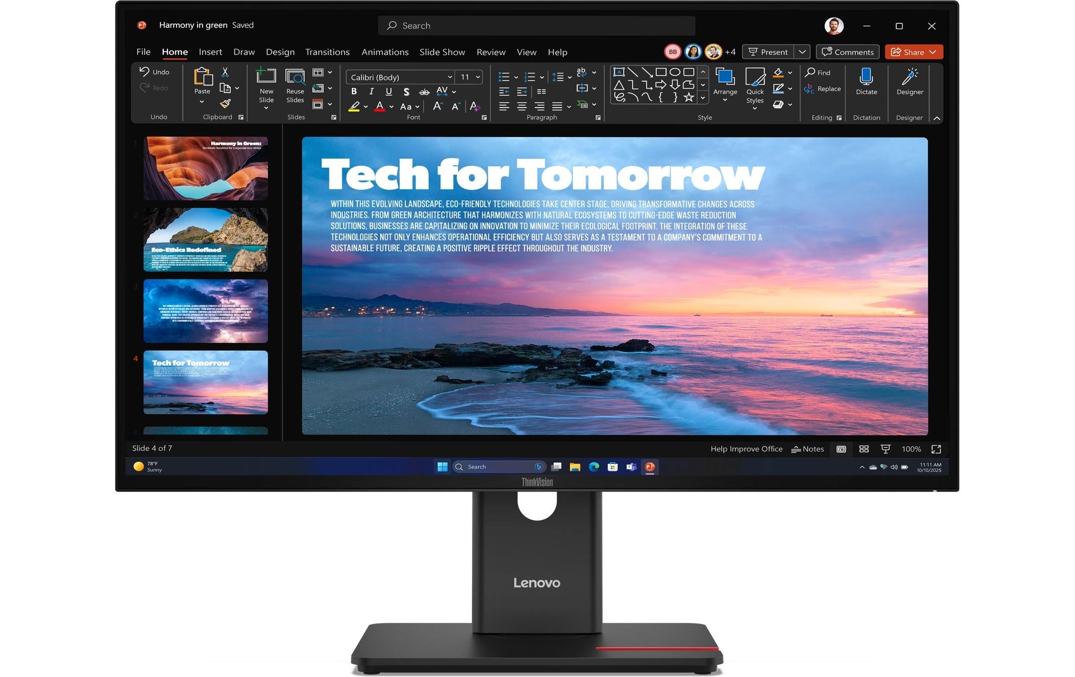 Lenovo TV T27qd-40, 27", 16:9, 2560x1440 IPS, HDMI, DP, USB-C