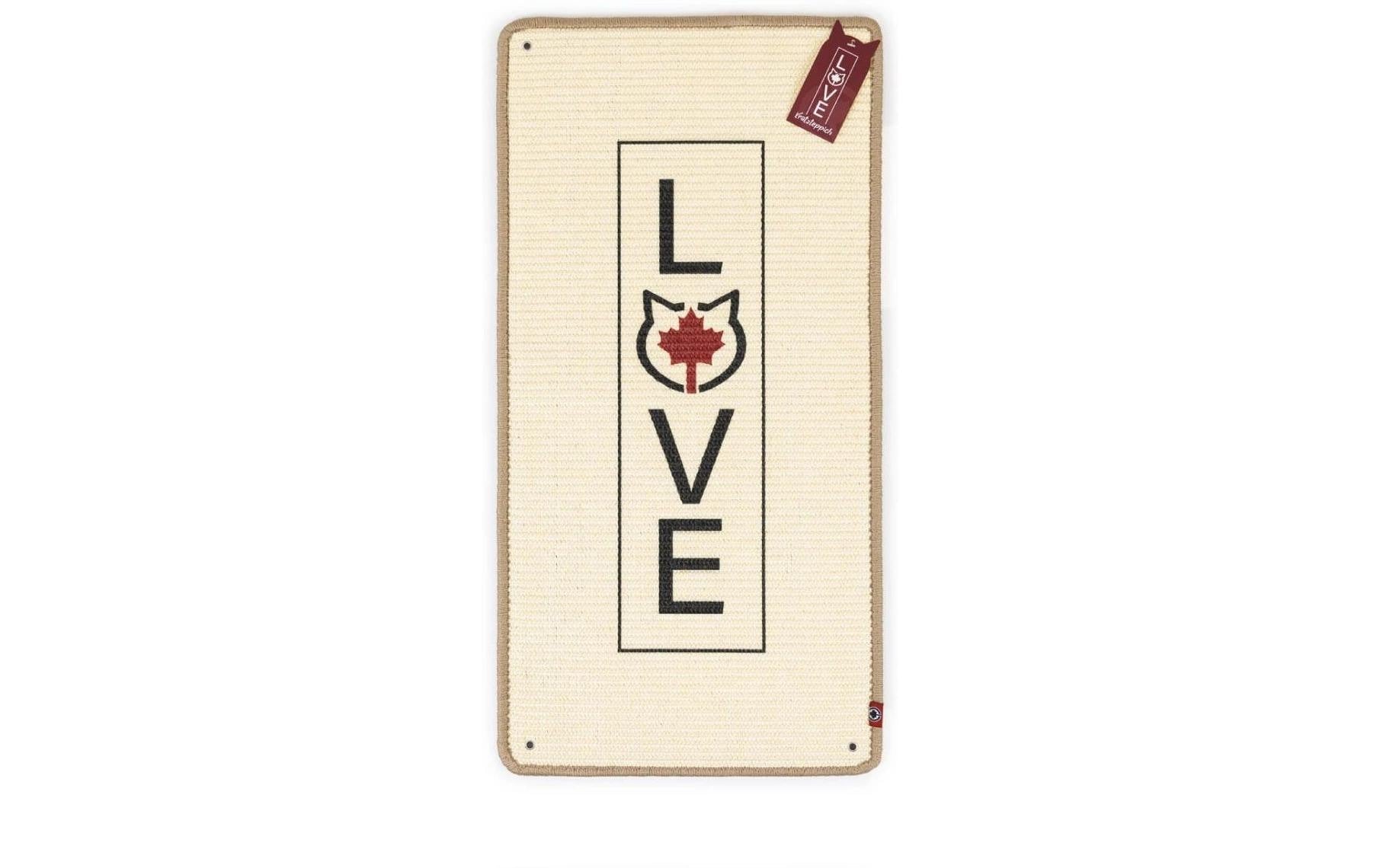 CanadianCat Kratzteppich + Wandbefestigung, beige, 80x40cm