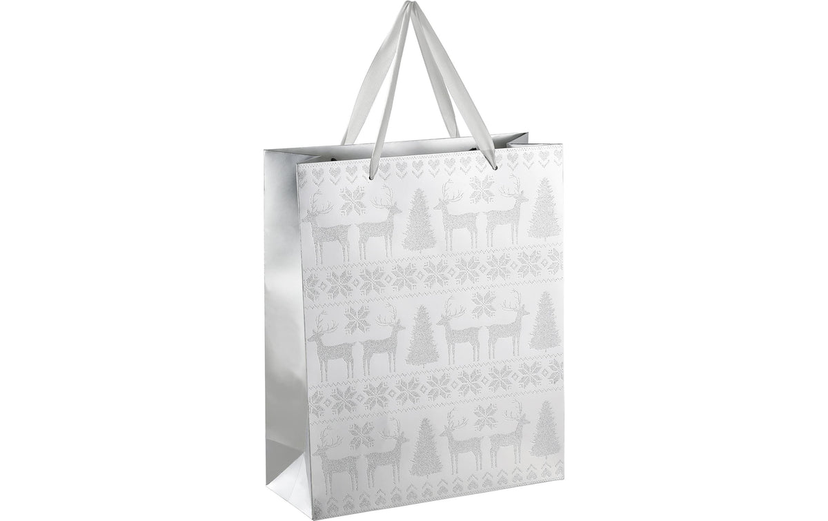 Eglo Geschenktasche Winter Isumi L 260, B 100, H 320, Silber
