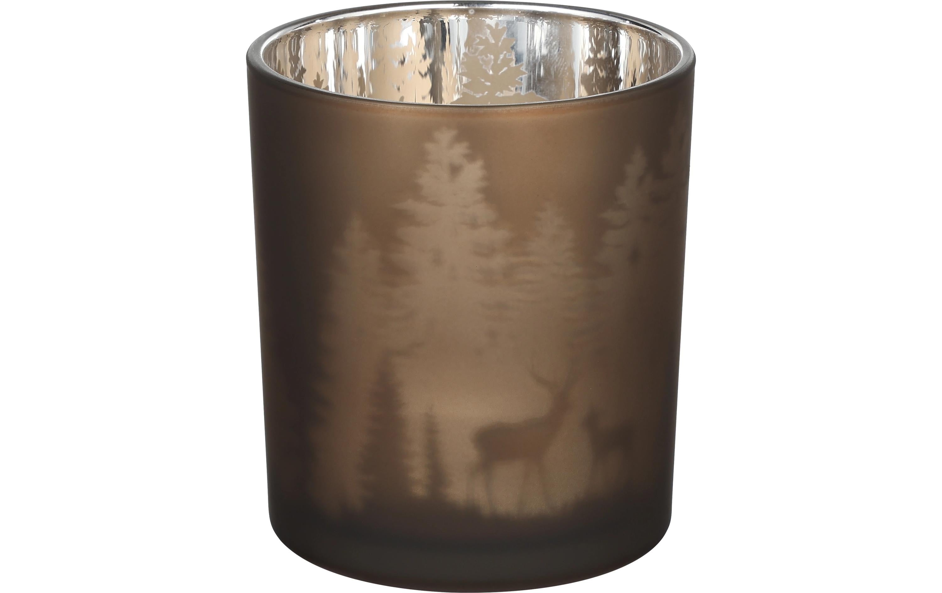 Eglo Windlicht Winterlandschaft Lukut 10 cm Braun, Ø 90, H 100