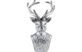 Eglo Aufsteller Hirsch Lamlash Polyresin, L 190, B 150, H 335, Silber