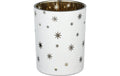 Eglo Windlicht Stern Lukut 12.5 cm Weiss/Gold, Ø 100, H 125