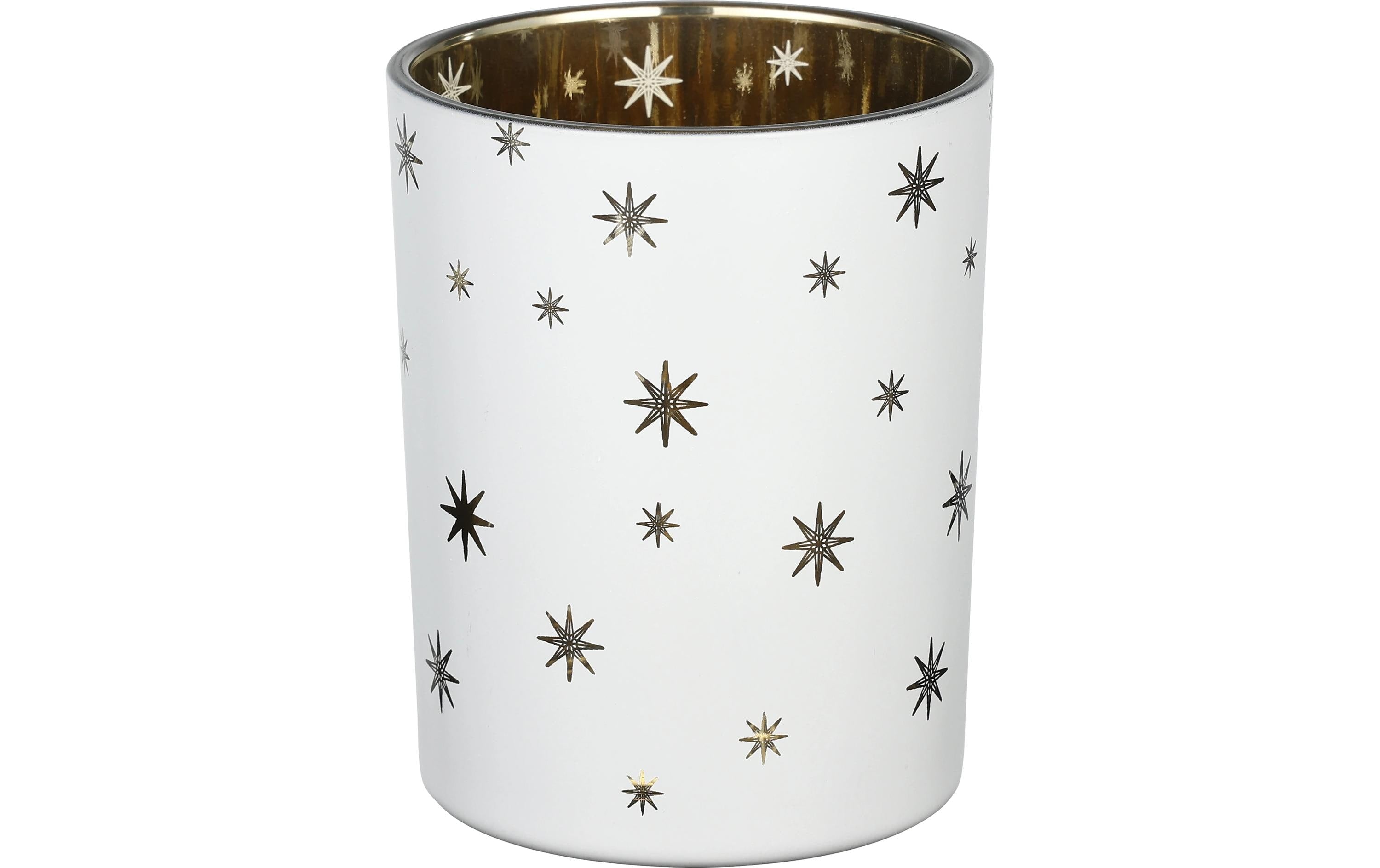 Eglo Windlicht Stern Lukut 12.5 cm Weiss/Gold, Ø 100, H 125