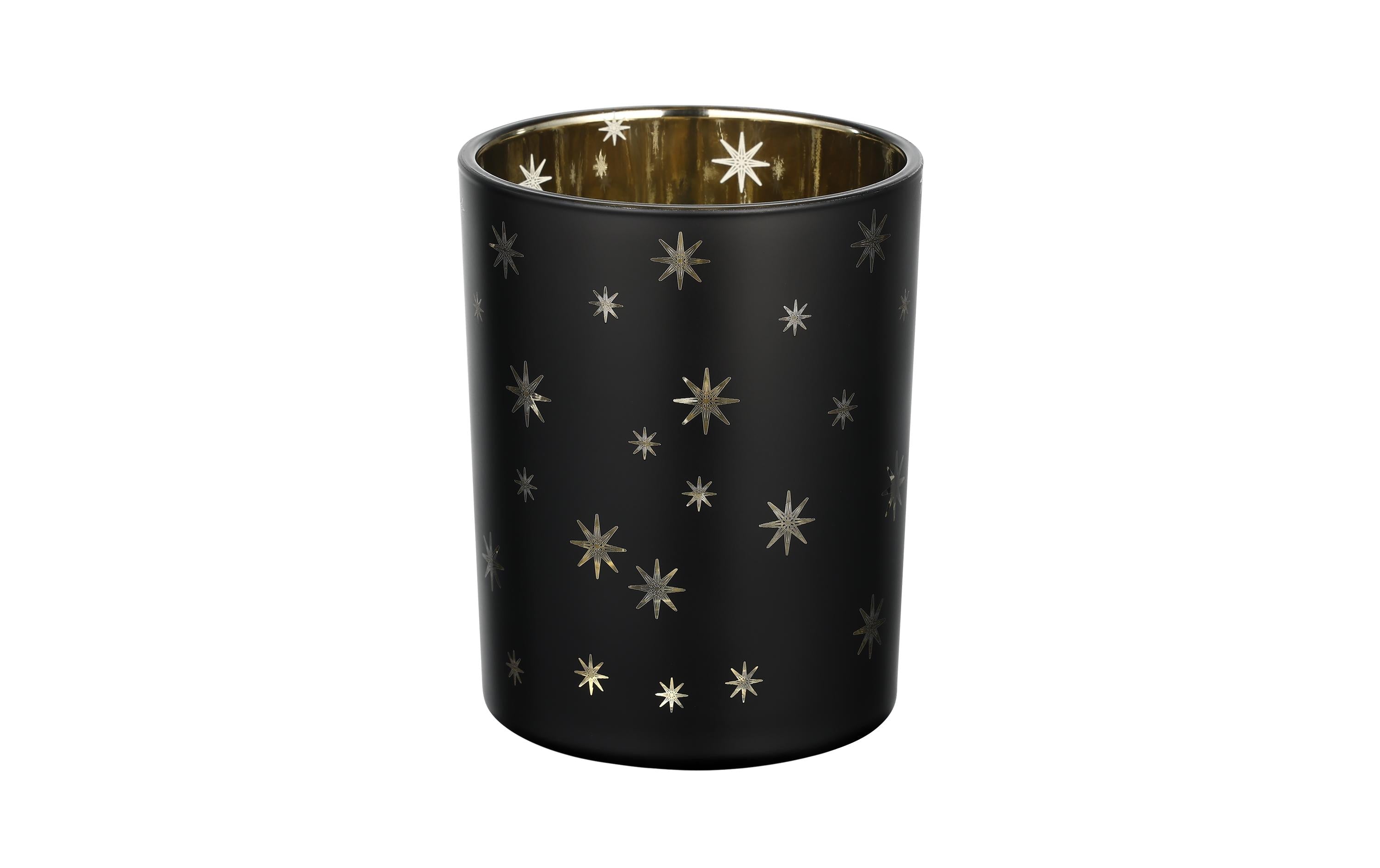 Eglo Windlicht Stern Lukut 12.5 cm Schwarz/Gold, Ø 100, H 125