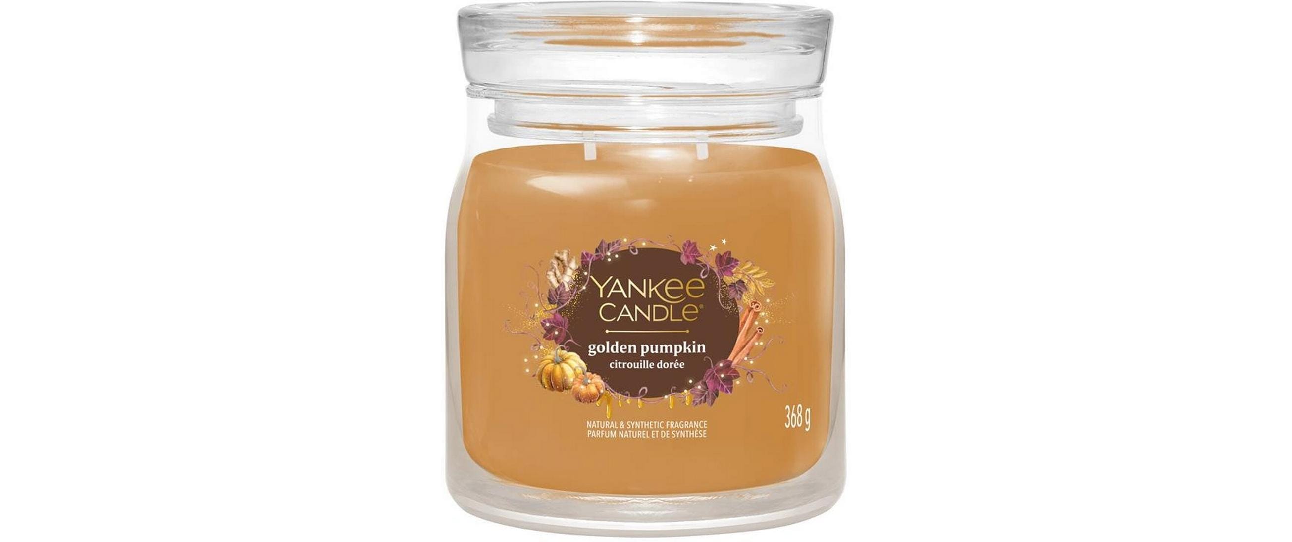 Yankee Candle  Golden Pumpkin Medium Jar