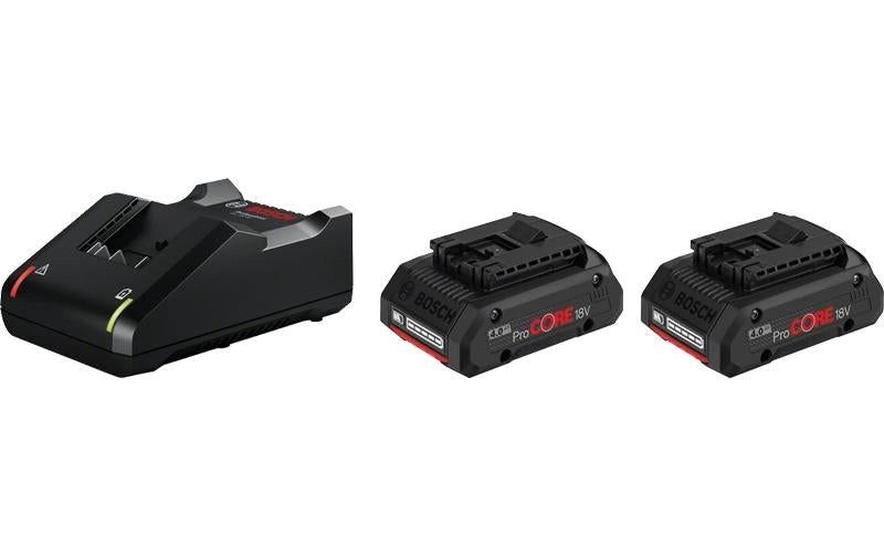 Bosch Professional Starter-Set 2 x ProCORE18V 4.0Ah + GAL 18V-40