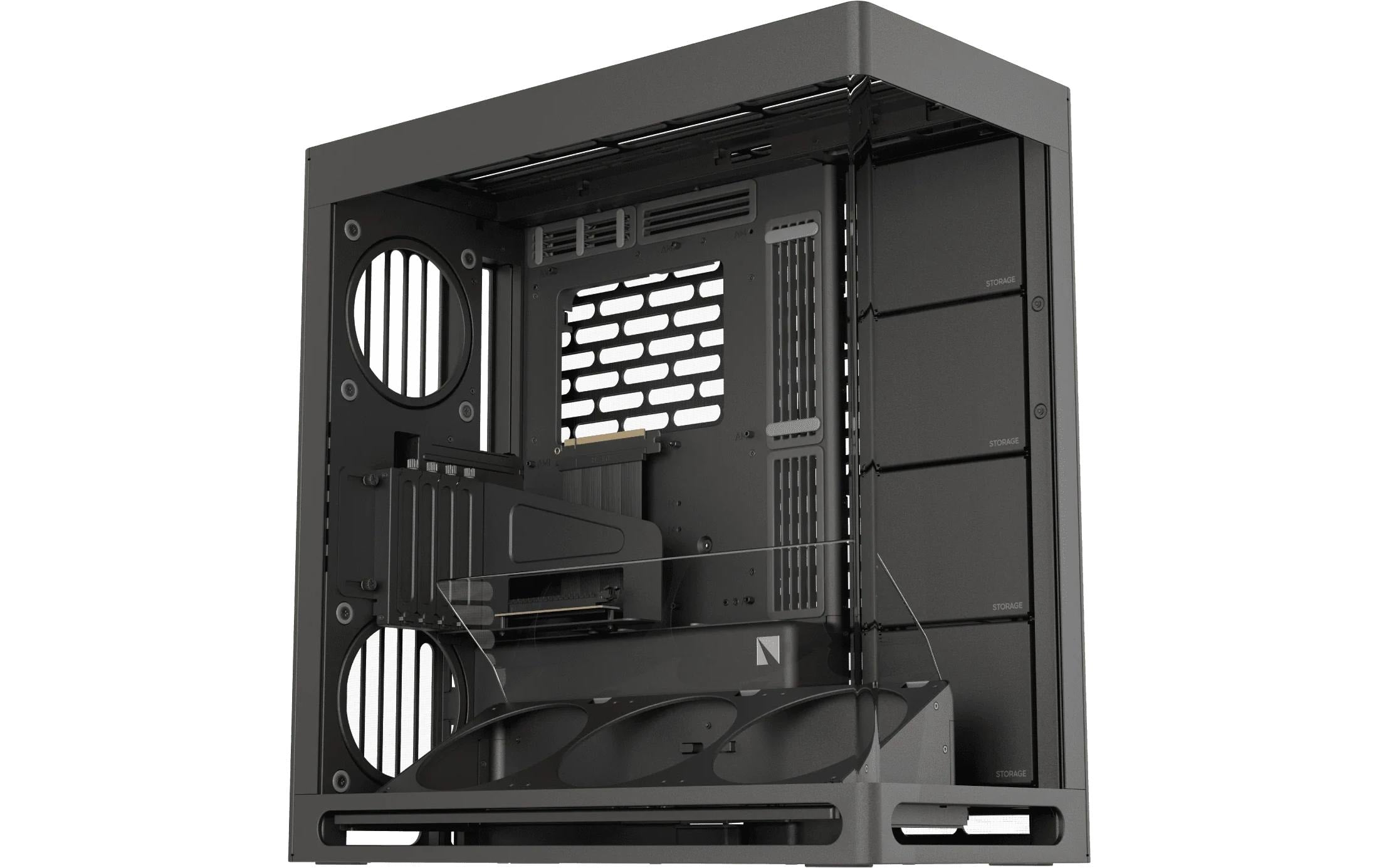 Lian Havn HS 420 VGPU Midi-Tower, EATX, Schw. PCIe 5.0 Riserkabel
