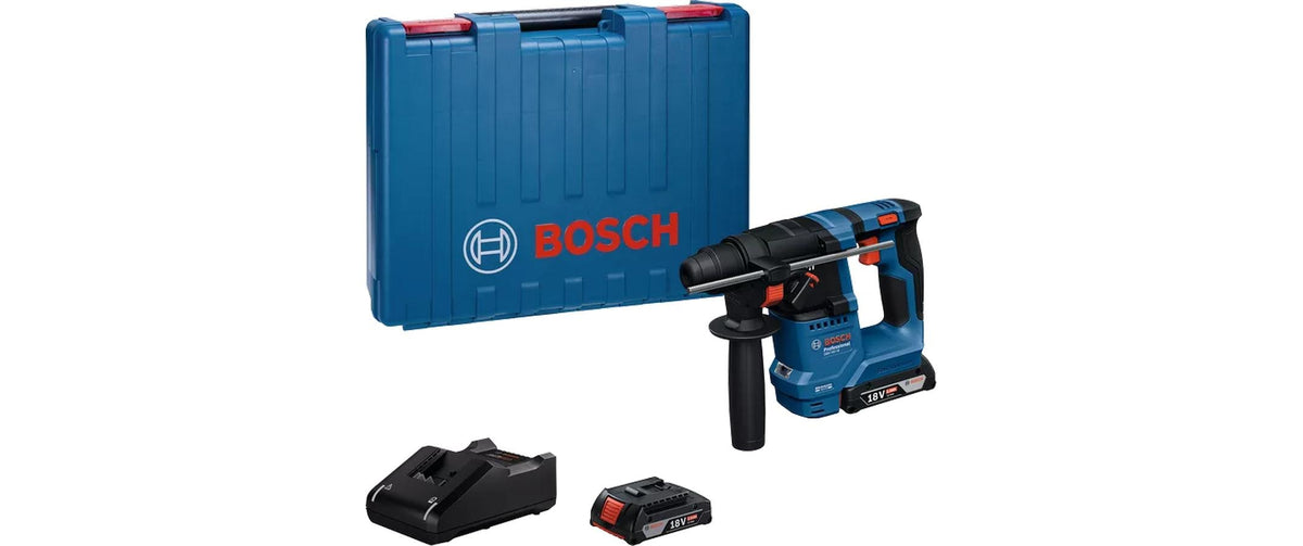 Akku-Bohrhammer mit SDS plus GBH 18V-18, 2 x Akku GBA 18V 2.0Ah,