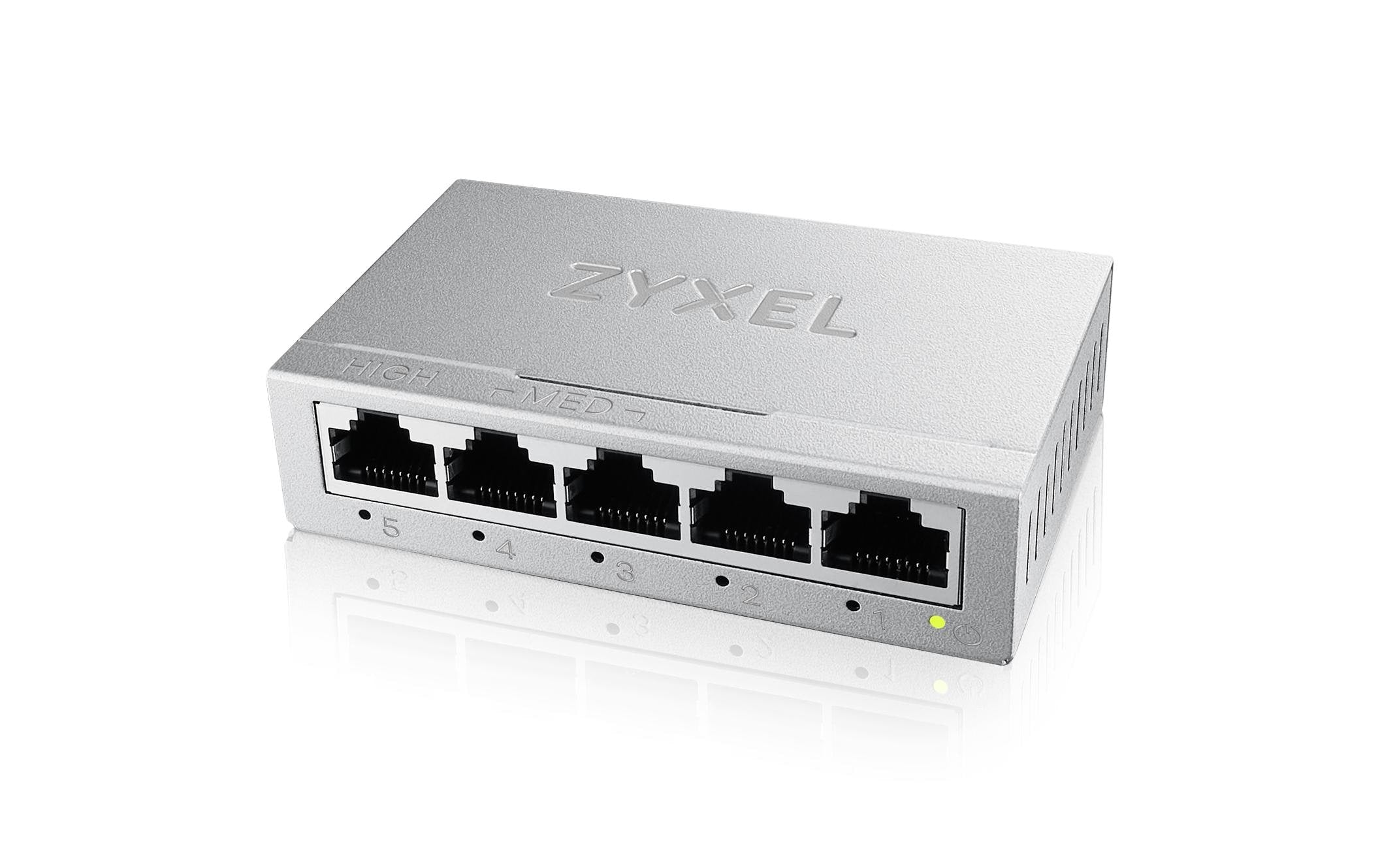 ZyXEL GS-105B v5, 5Port-Switch Desktop, Layer 2 unmanaged, Power extern