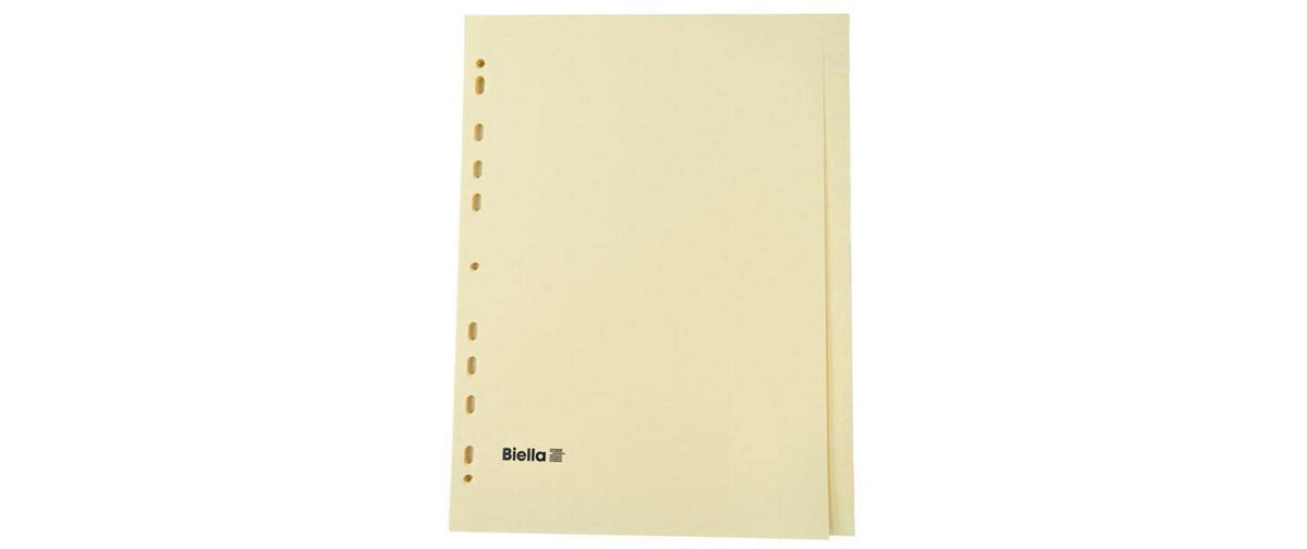Biella Blanko-Register teildeckend 24-teilig