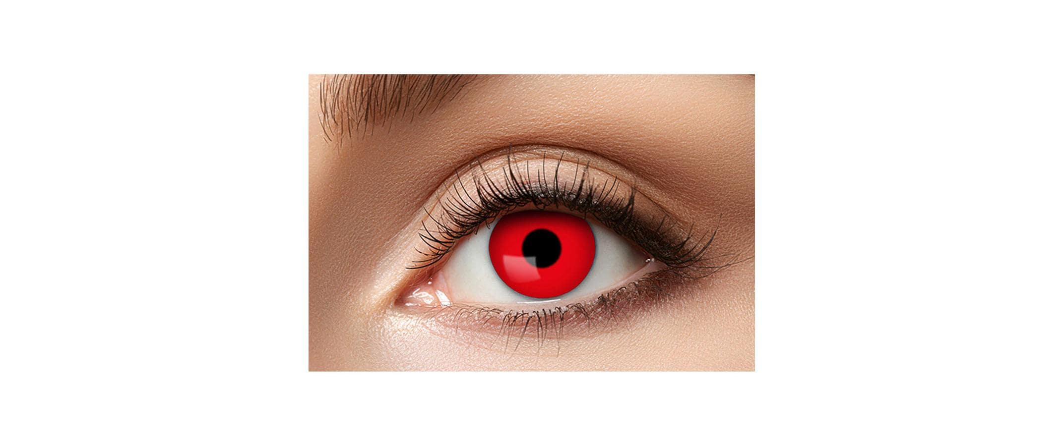 Halloween 3-Monatslinsen farbig roter Teufel