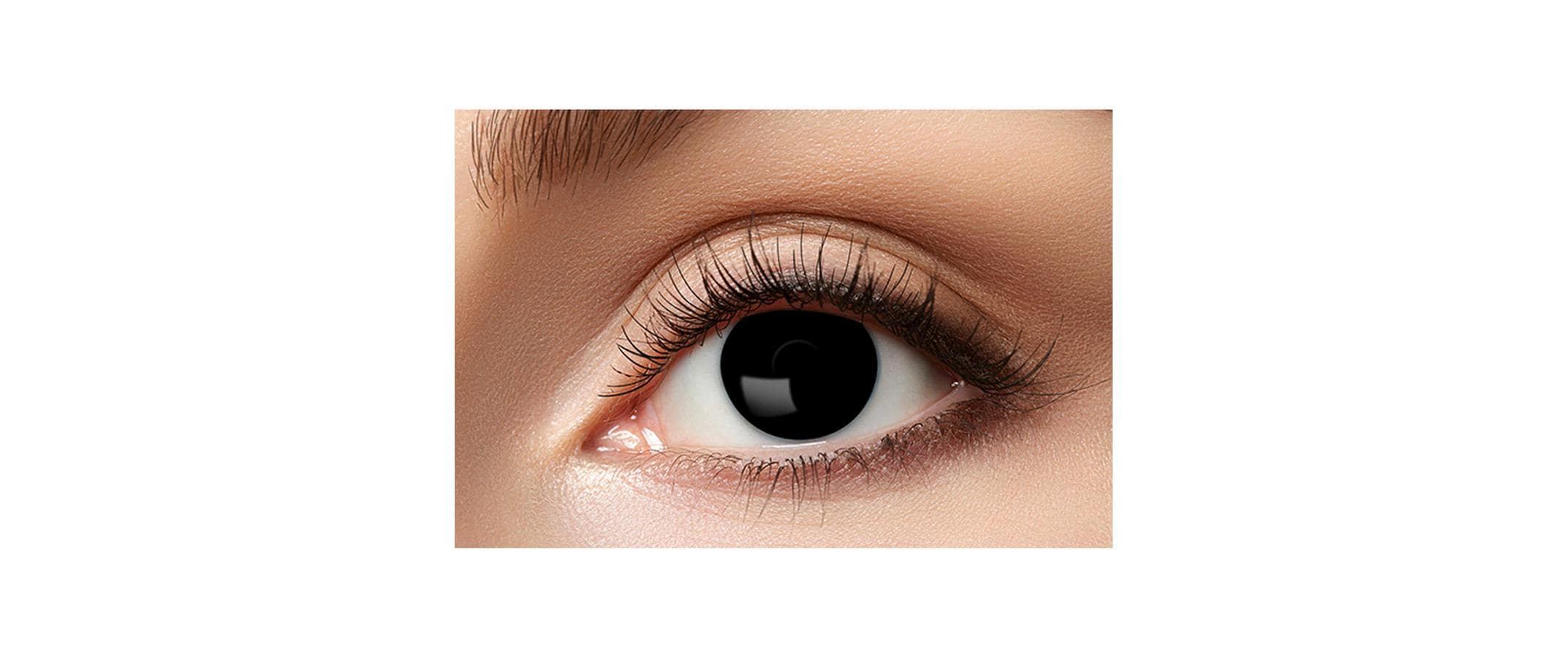 Halloween 3-Monatslinsen farbig schwarze Hexe
