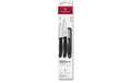 Victorinox Classic Gemüsemesser Set schwarz Set 3tlg, Schäler+ Gemüsemesser 8+10cm