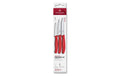 Victorinox Classic Gemüsemesser Set rot Set 3tlg, 8,10,11cm, Gemüse/Tomaten