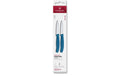 Victorinox Classic Gemüsemesser 8cm blau S Set 2-teilig, Mittelspitz