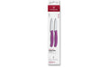 Victorinox Classic Gemüsemesser 8cm violett Set 2-teilig, Mittelspitz