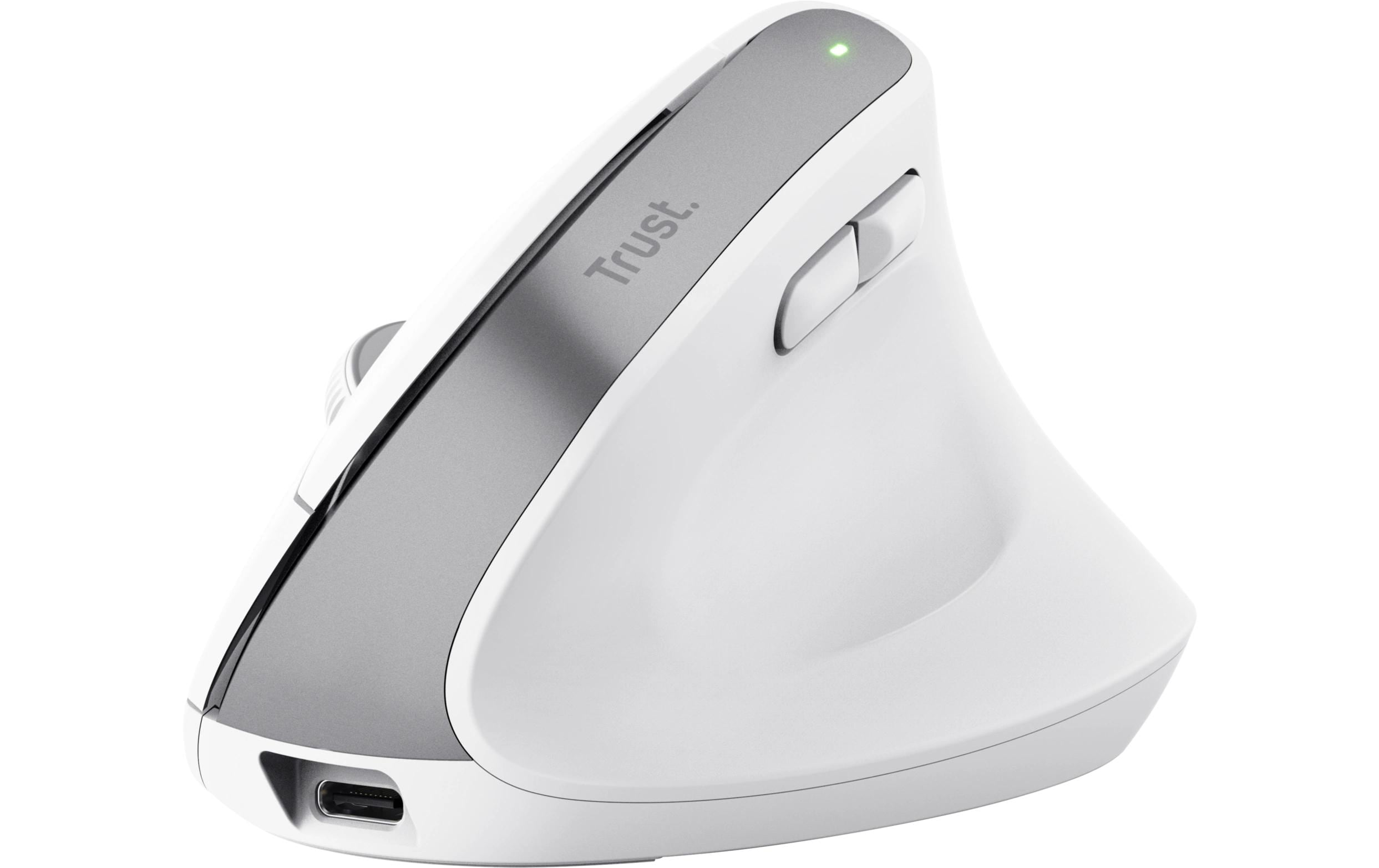 Trust Maus Bayo+ ergonomisch weiss RF 2.4GHz, Bluetooth