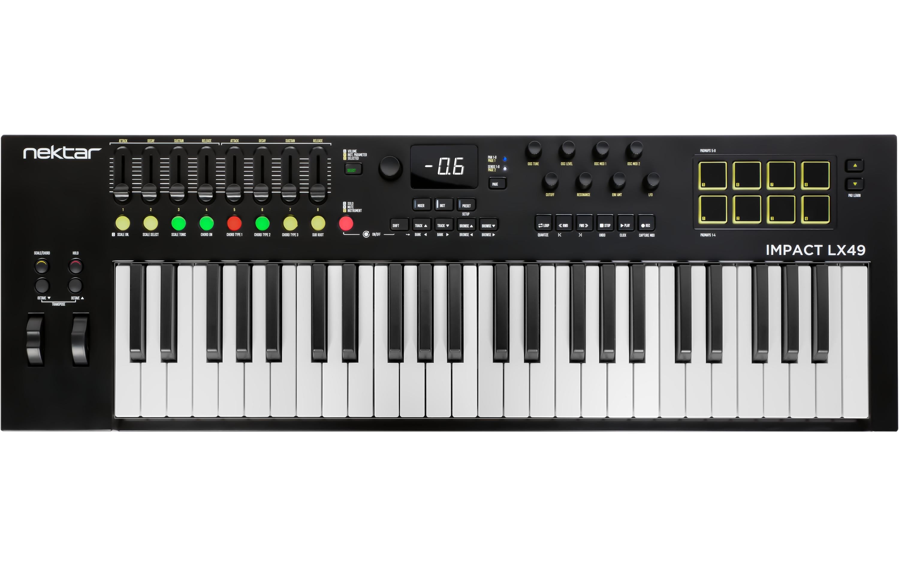 nektar Impact LX49 MK3 mit 49 anschlagdynamischen Tasten
