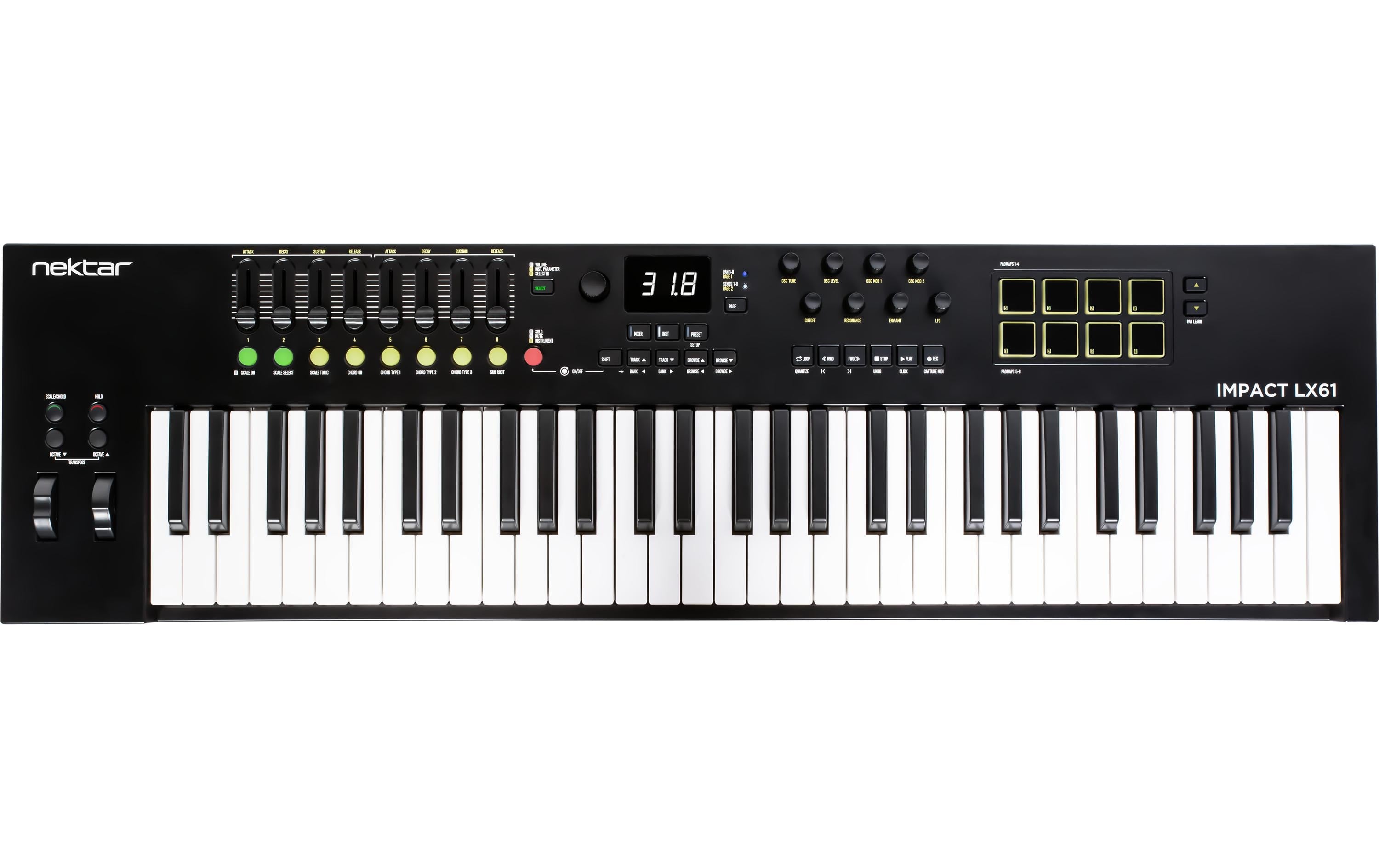 nektar Impact LX61 MK3 mit 61 anschlagdynamischen Tasten