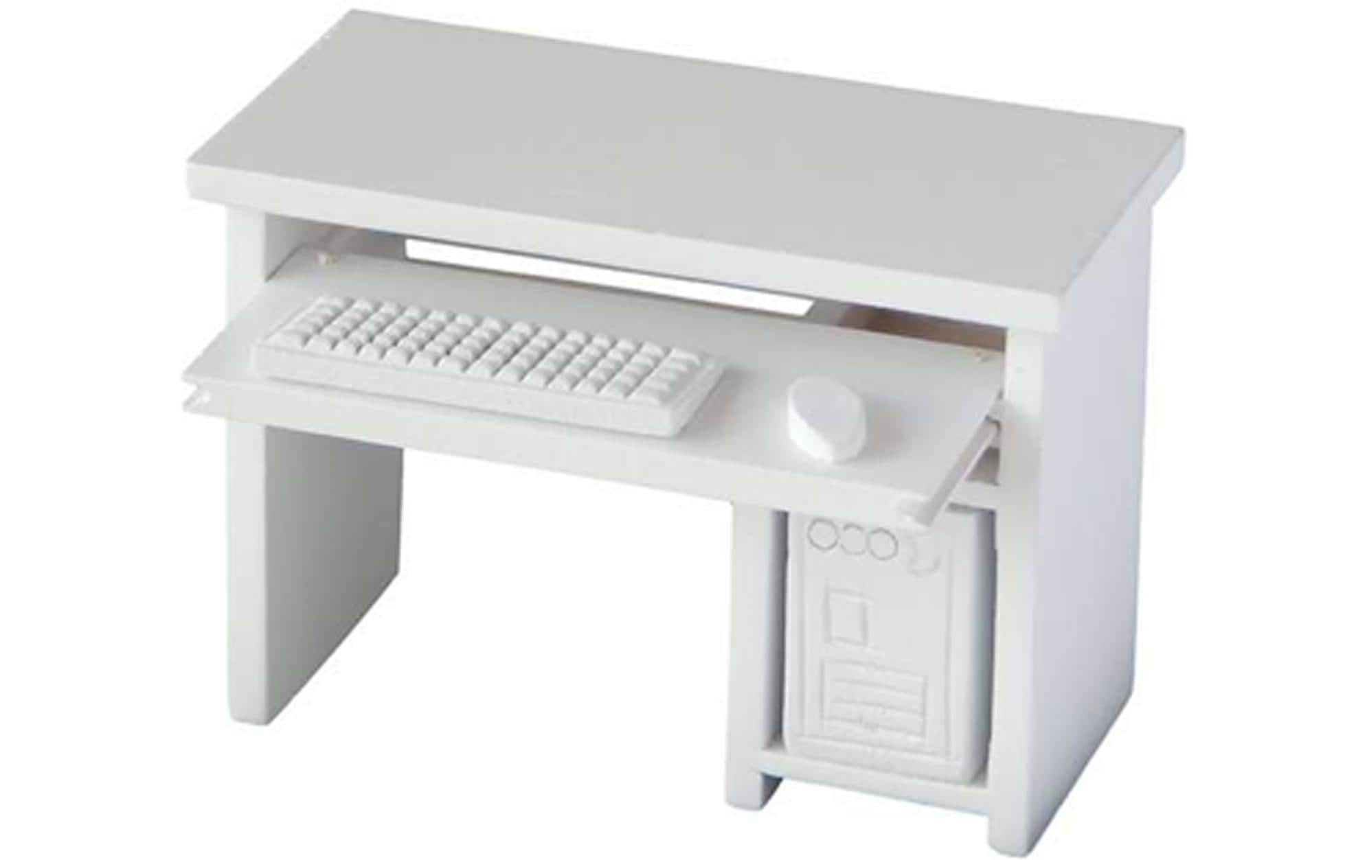 Bottsa Mini-Figur PC-Tisch weiss 9,5x5x6,5cm