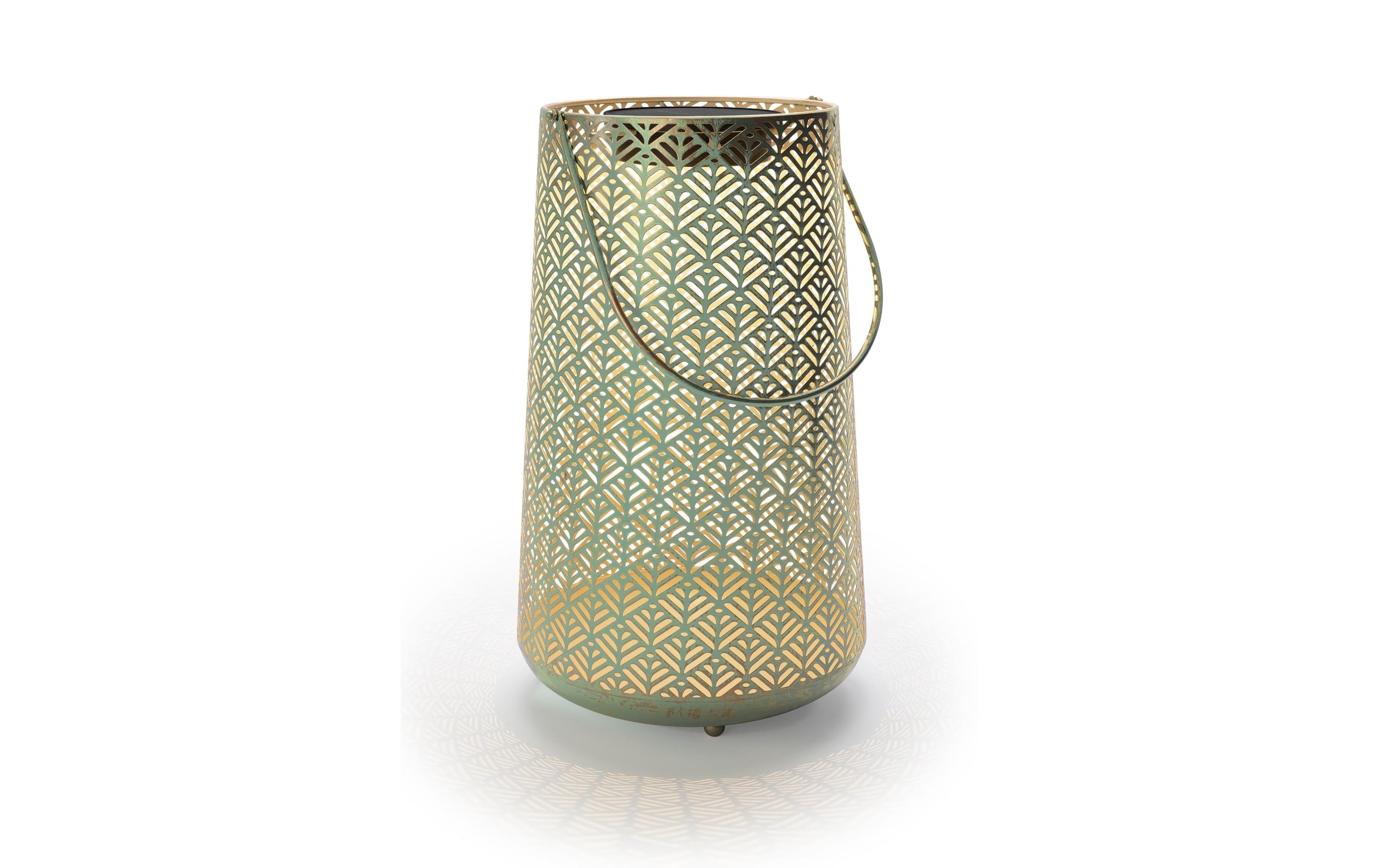 STT Solar Antic Lantern Sofia, aquamarine 1LED ww, 46x28cm