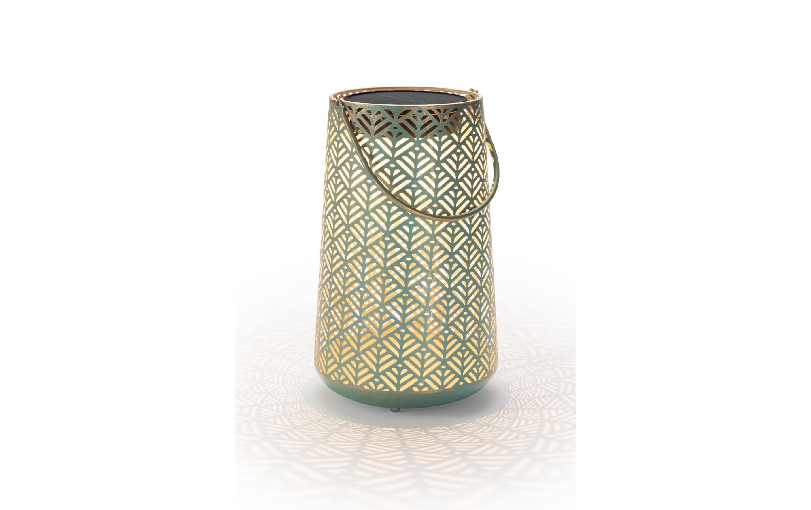 STT Solar Antic Lantern Sofia, aquamarine 1LED ww, 32.5x20cm