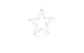 STT LED Dekoration 3D Star Argento 58cm 280LED ww, D58cm, silver