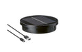 STT Solar-Panel USB Ersatz rund Schwarz, 1500 MAH, 2x LED-Lichfarben