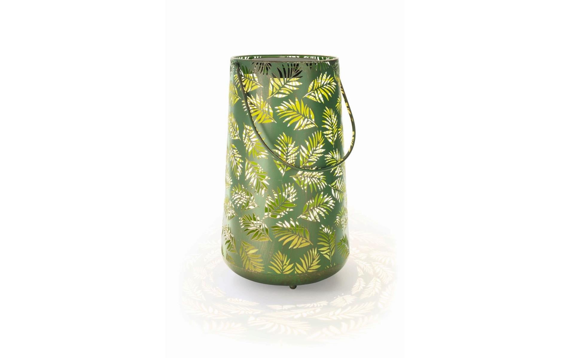 STT Solar Antic Lantern Bamboo 1 LED ww, 46x28cm, green