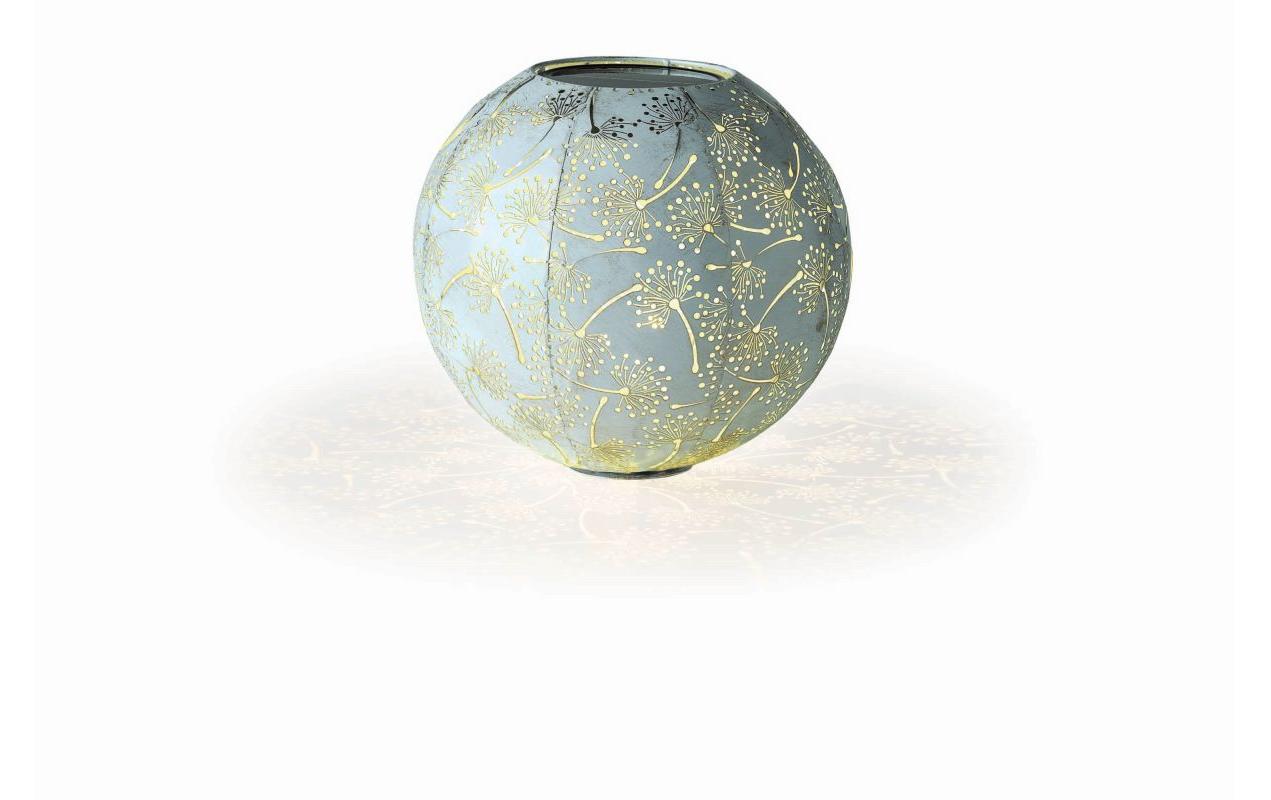 STT Solar Antic Ball Dandelion30 1 LED ww, D30cm, blue