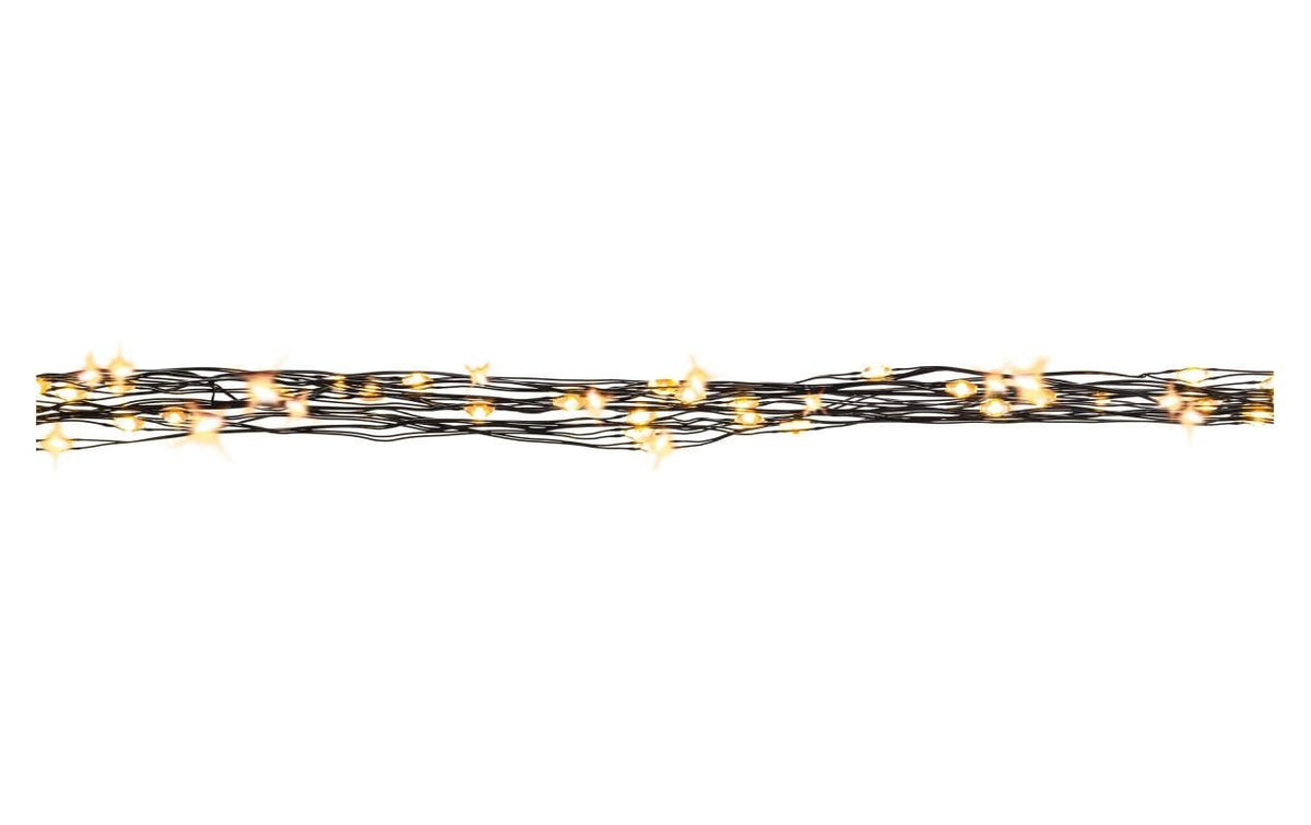 STT Lichterkette Angel Hair 2m, Schwarz Netzbetrieb, Kabel: 2m, dezenter Funkelef