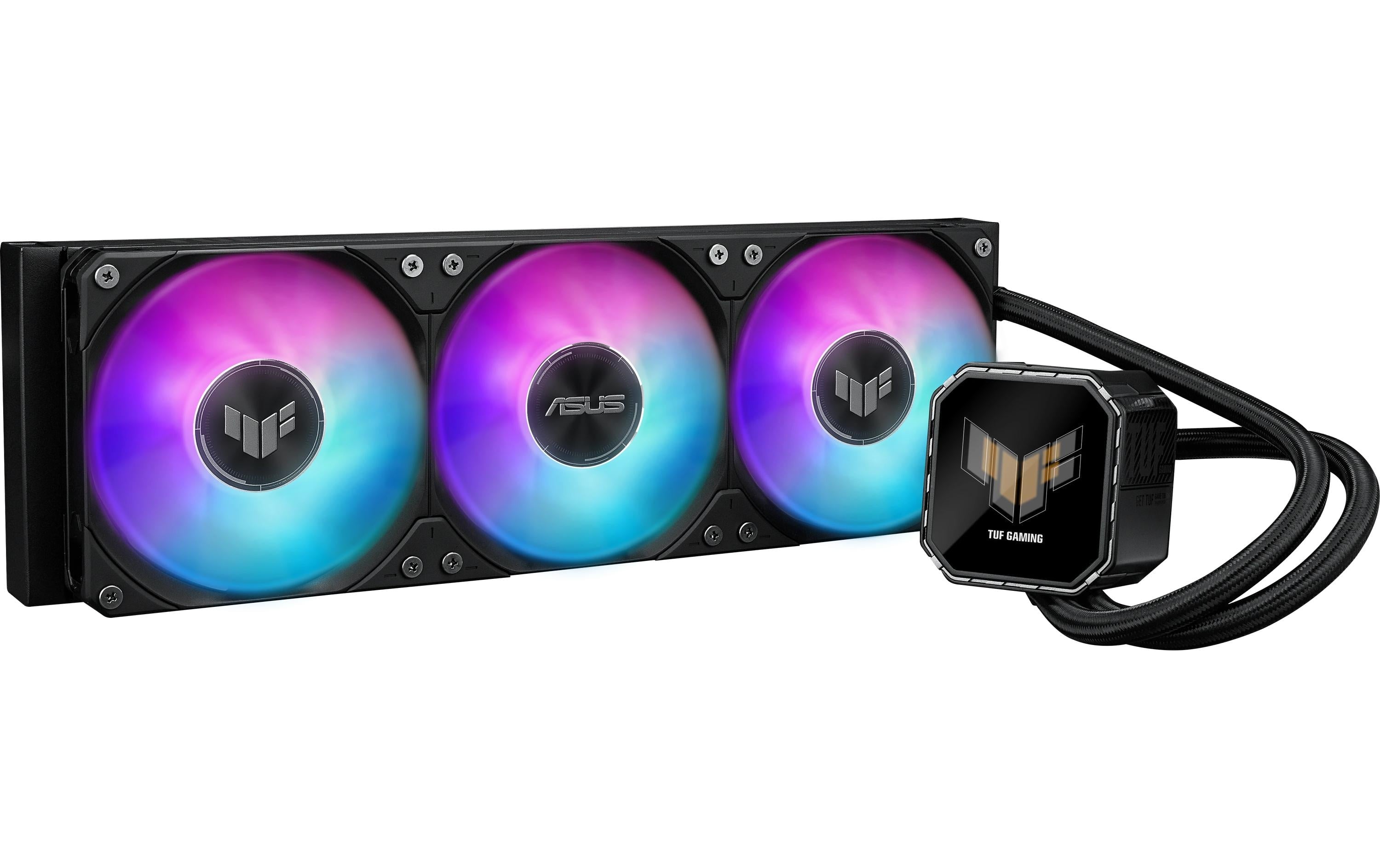 Asus TUF GAMING LC III 360 ARGB LCD Liquid CPU Cooler, 3x120mm ARGB, LCD