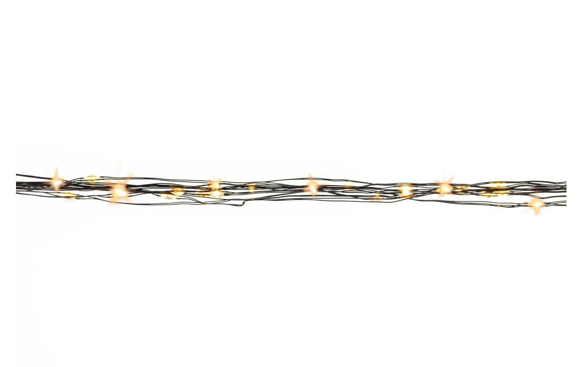 STT Lichterkette Angel Hair 1.5m, Schwarz Netzbetrieb, Kabel: 1.5m, dezenter Funkelef