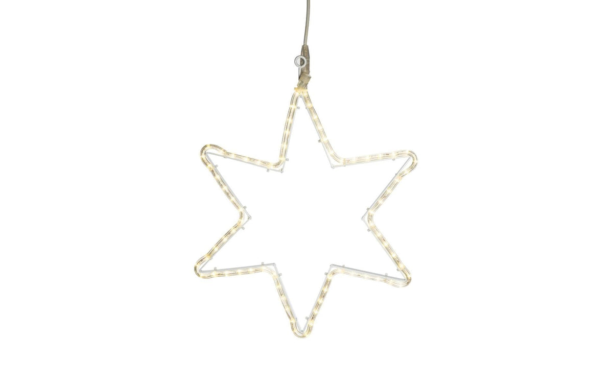 STT LED Star warmwhite, 48x60cm, outdoor 230V, 6.5W, 2m Anschlusskabel