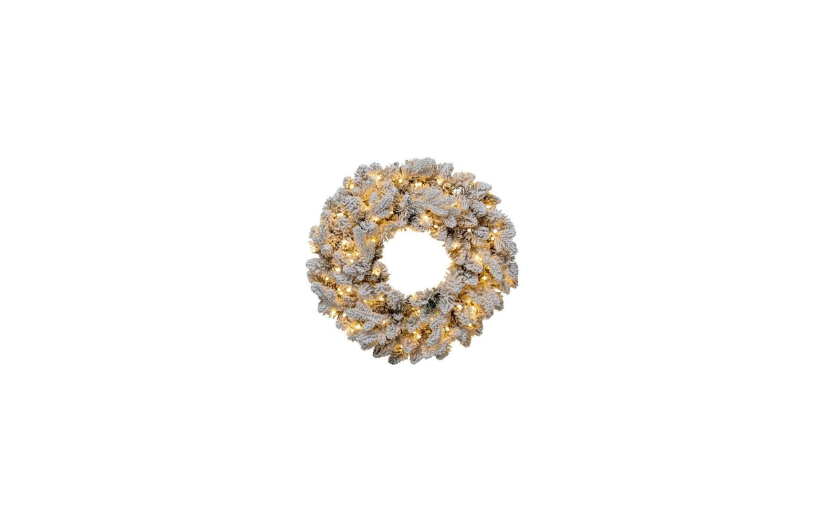 STT LED Kranz Snowy Wreath 50 180LED ww, 165tips, D50cm
