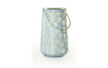 STT Laterne Solarbetrieben Antic Dandelion Hellblau, 1 LED WW, 46x28cm