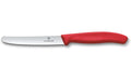 Victorinox Classic Tomaten/Tafelmesser rot 11cm, Wellenschliff, rund