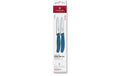 Victorinox Classic Gemüsemesser 10cm blau S Set 2tgl, gerader + Wellenschliff Mittelsp.