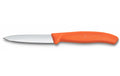 Victorinox Classic Gemüsemesser 8cm orange Wellenschliff, Mittelspitz