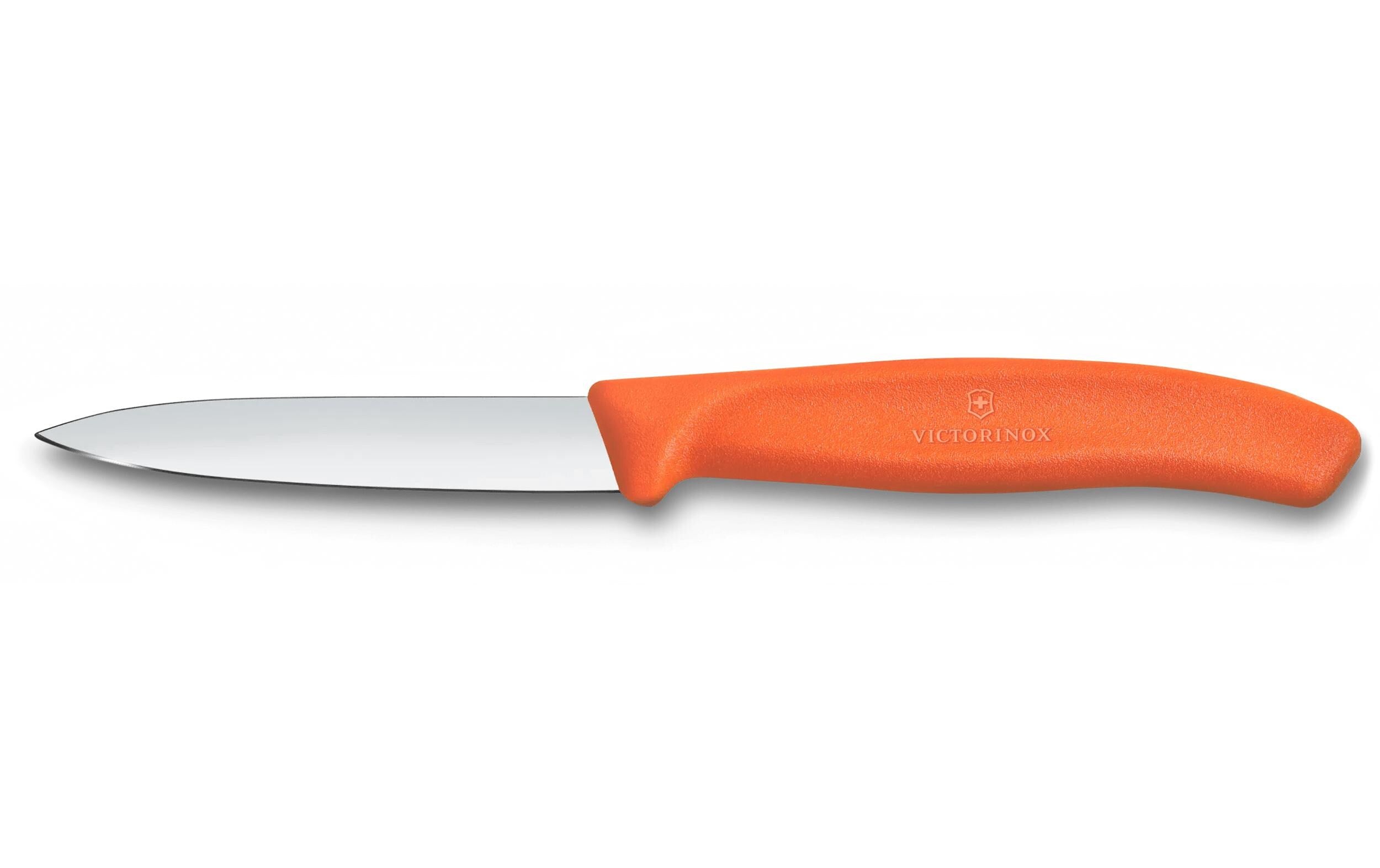 Victorinox Classic Gemüsemesser 8cm orange Wellenschliff, Mittelspitz