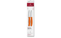 Victorinox Classic Gemüsemesser 8cm orange Set 2-teilig, Mittelspitz