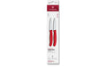 Victorinox Classic Gemüsemesser 8cm rot Set Set 2-teilig, Mittelspitz