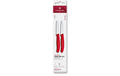 Victorinox Classic Gemüsemesser 8cm rot Set Set 2-teilig, gerader + Wellenschliff