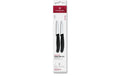 Victorinox Classic Gemüsemesser 8cm schwarz Set 2-teilig, gerader + Wellenschliff