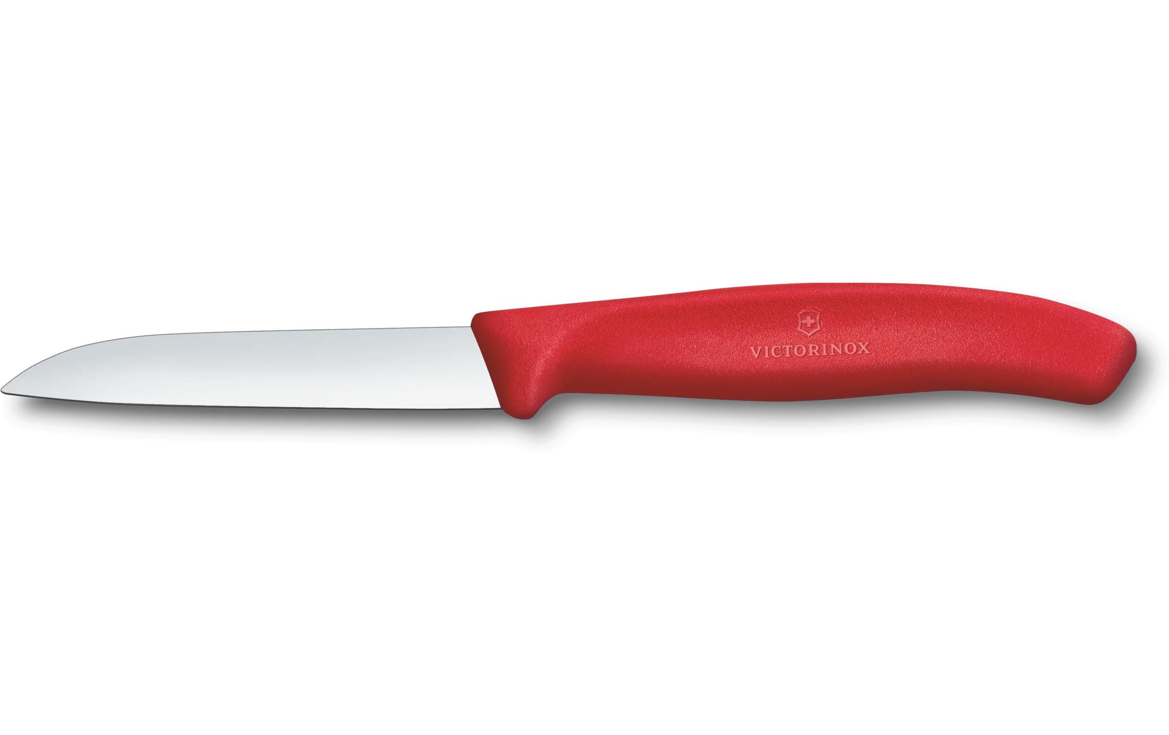 Victorinox Classic Gemüsemesser 8cm rot Gerader Schnitt