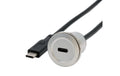 EXSYS EX-49183, Einbau-Adapter USB-C USB 3.2 Gen2, Buchse-Stecker, 30cm