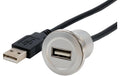EXSYS EX-49181, Einbau-Adapter USB-A USB 2.0, Buchse-Stecker, 30cm