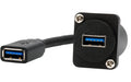 EXSYS EX-49165, D-Typ Adapter USB-A USB 3.2 Gen1, Buchse-Buchse, 20cm