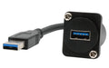 EXSYS EX-49164, D-Typ Adapter USB-A USB 3.2 Gen1, Buchse-Stecker, 20cm