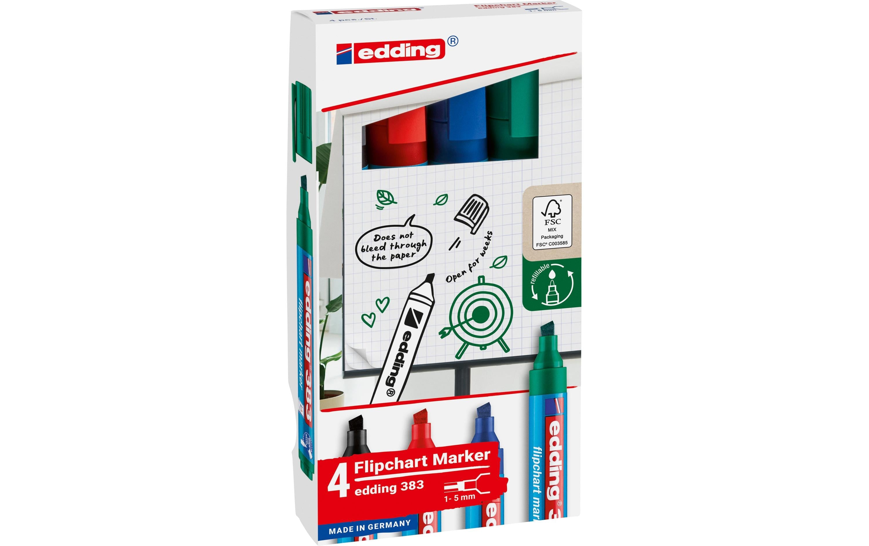 Edding Flipchartmarker 383 E-4 assortiert